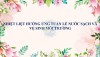 NHIỆT LIỆT HƯỞNG ỨNG TUẦN LỄ NƯỚC SẠCH VÀ VỆ SINH MÔI TRƯỜNG