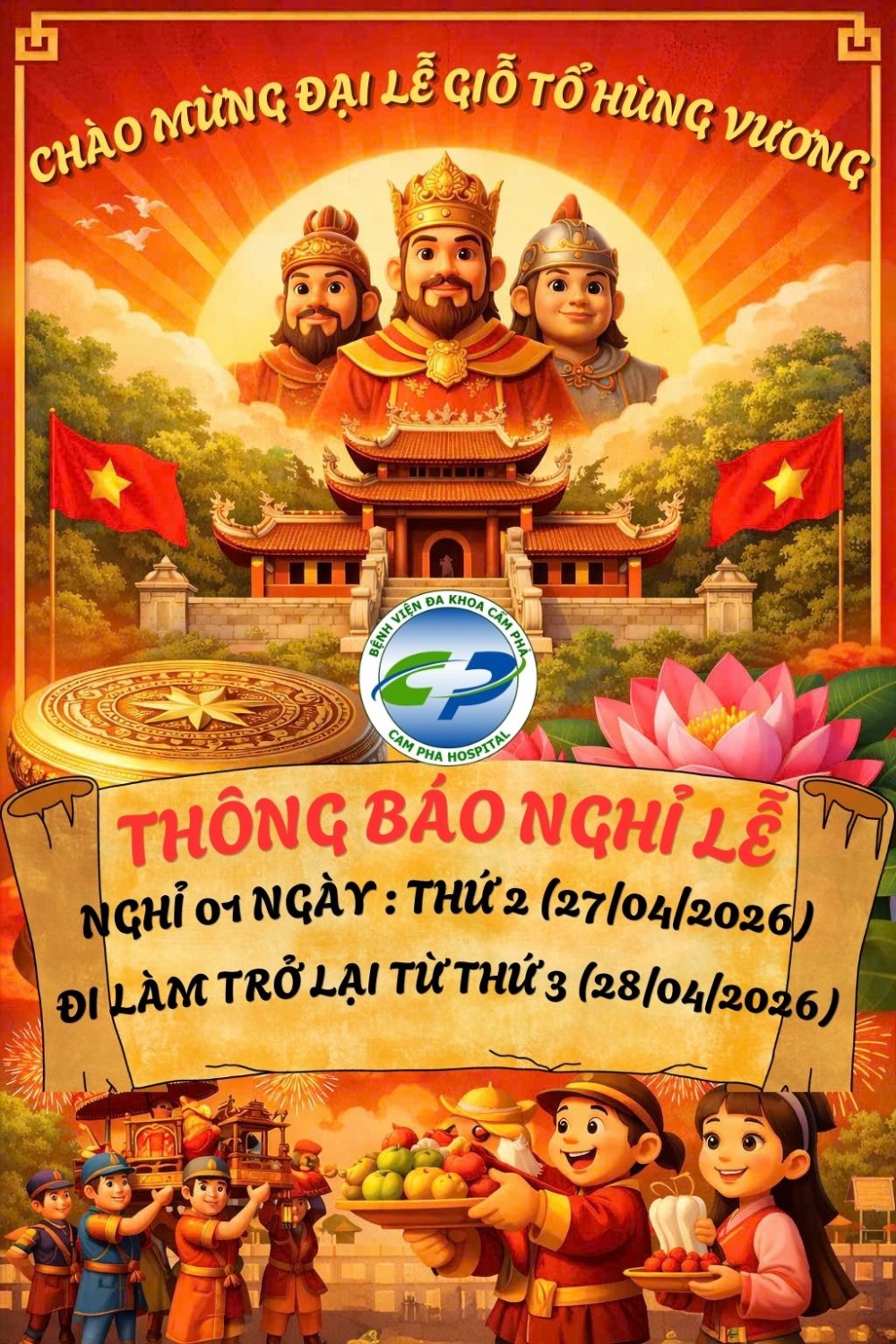 CHÀO MỪNG ĐẠI LỄ GIỖ TỔ HÙNG VƯƠNG
