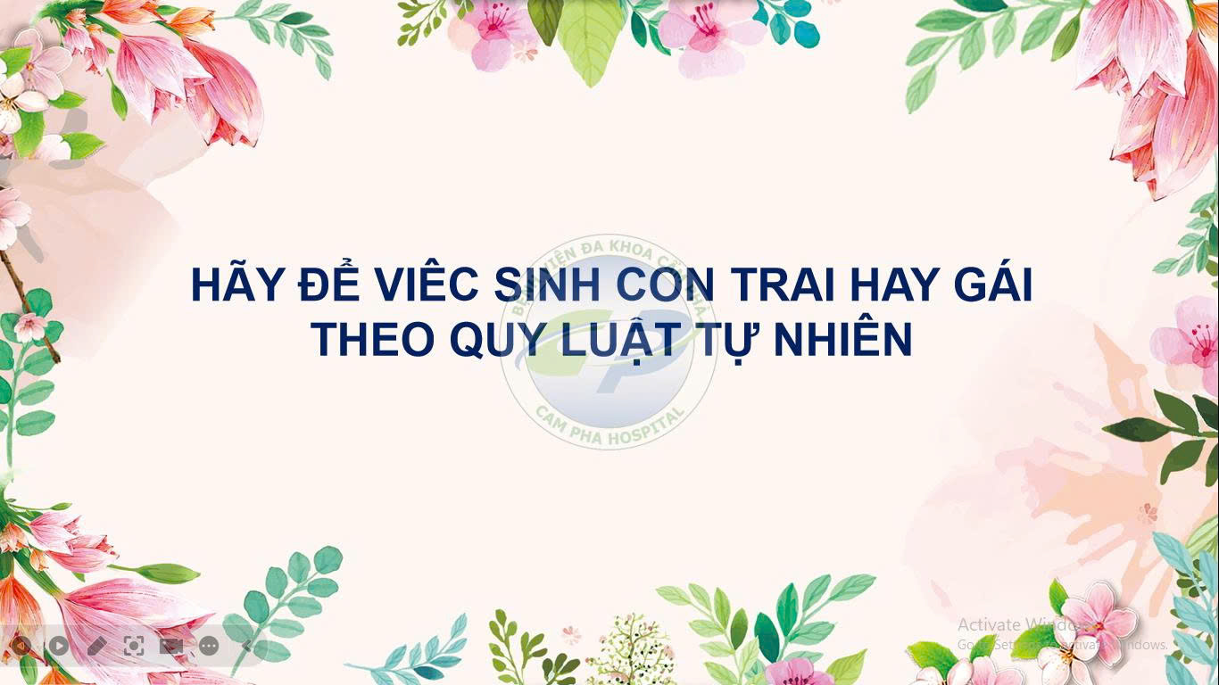 Hãy để viêc sinh con trai hay gái theo quy luật tự nhiên