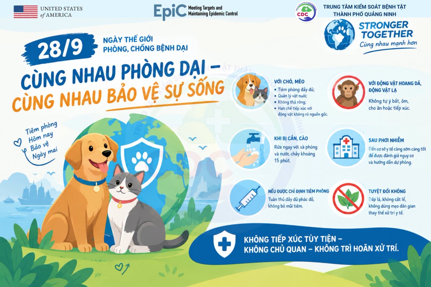 28/9 – NGÀY THẾ GIỚI PHÒNG, CHỐNG BỆNH DẠI