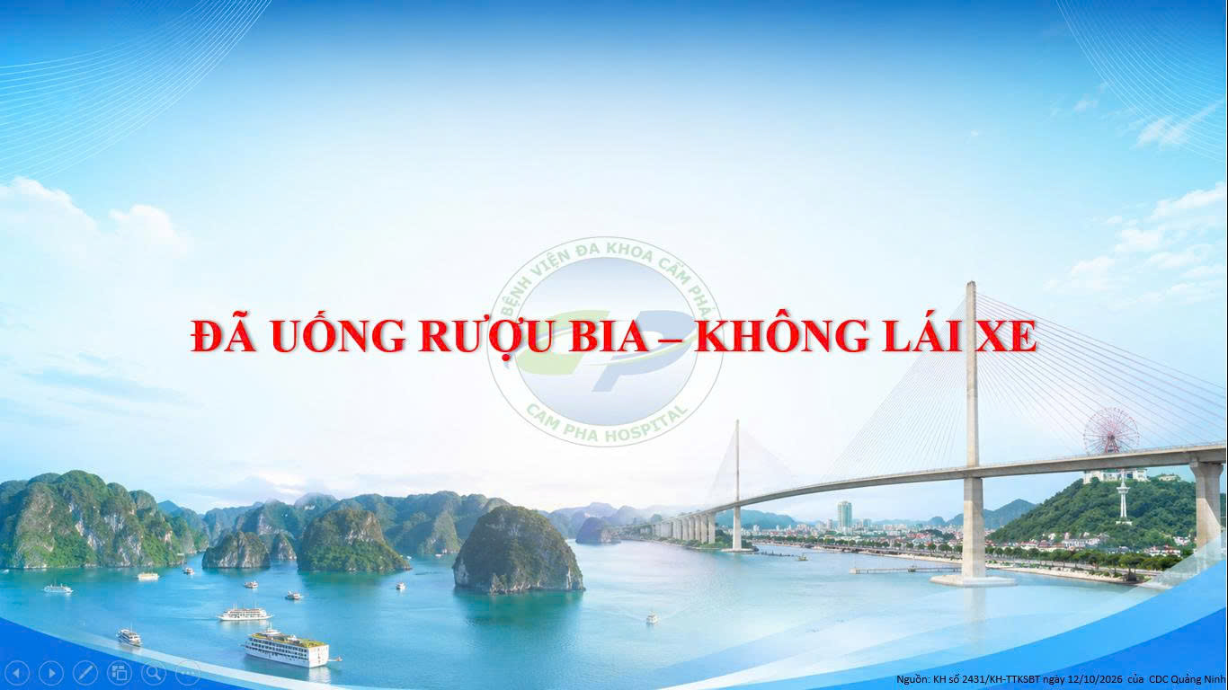 Đã uống rượu bia - không lái xe